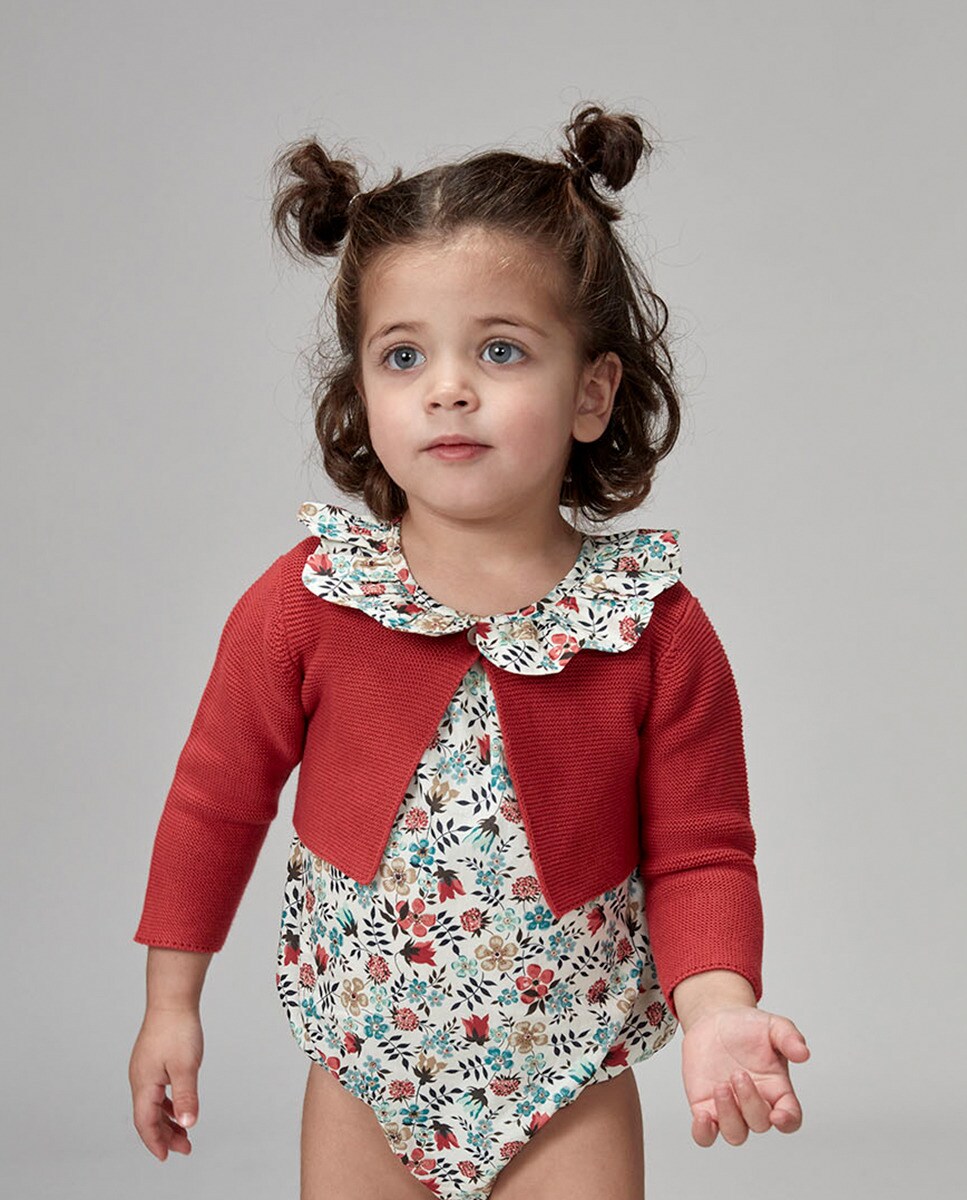 Casaco de Ponto Musgo Rosa-1