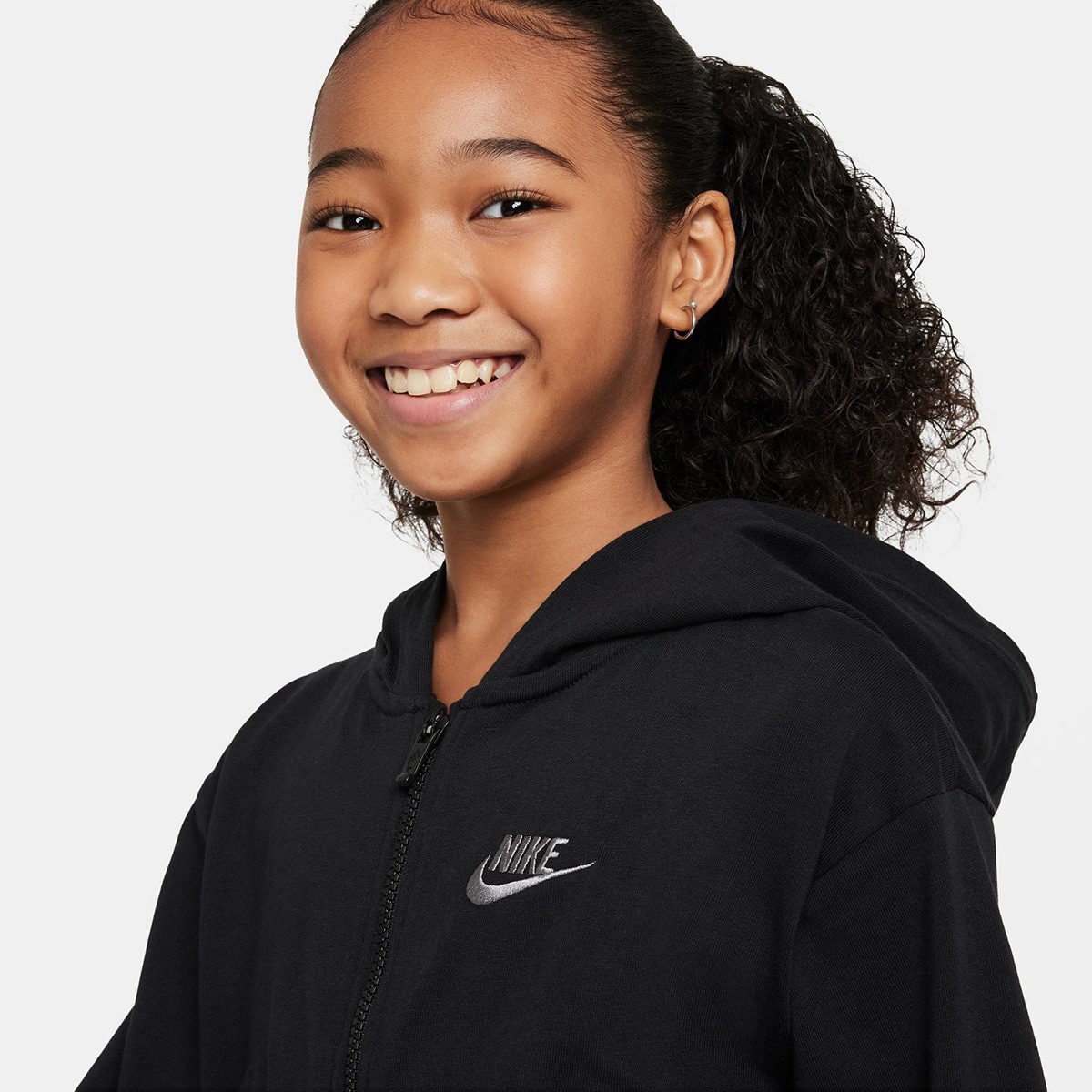 Sweatshirt de menina Sportswear Nike Preto-4