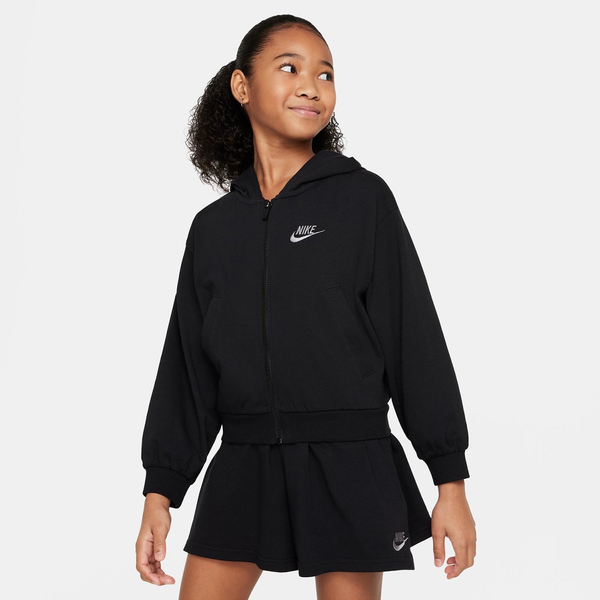 Sweatshirt de menina Sportswear Nike Preto-1