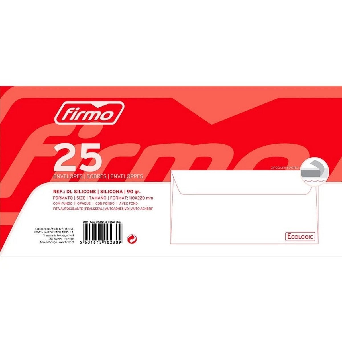 Imagem 0 de Envelope Branco sem Janela 110x220cm 25 Unidades