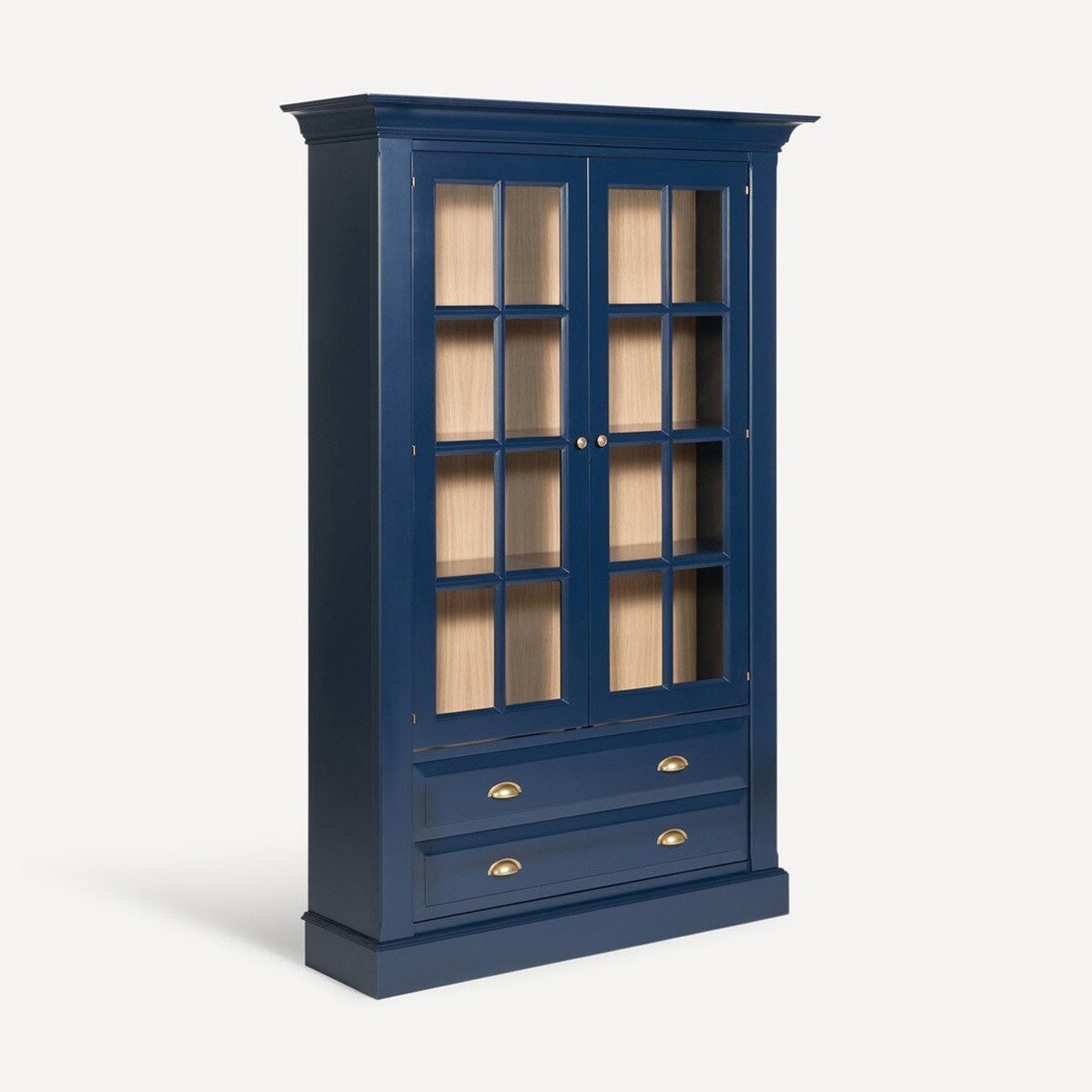Vitrina con 2 cajones Limoux El Corte Inglés Azul Océano-2