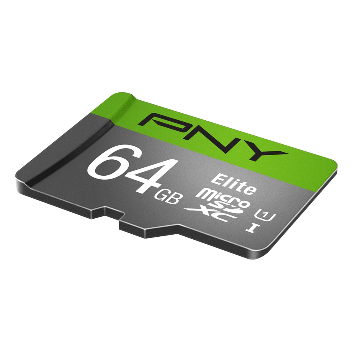 Tarjeta de memoria MicroSD PNY Elite 64GB Gris / Verde-3