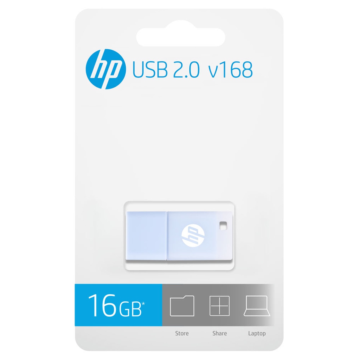 Pendrive HP v168 64GB USB 2.0 Azul Azul claro-7