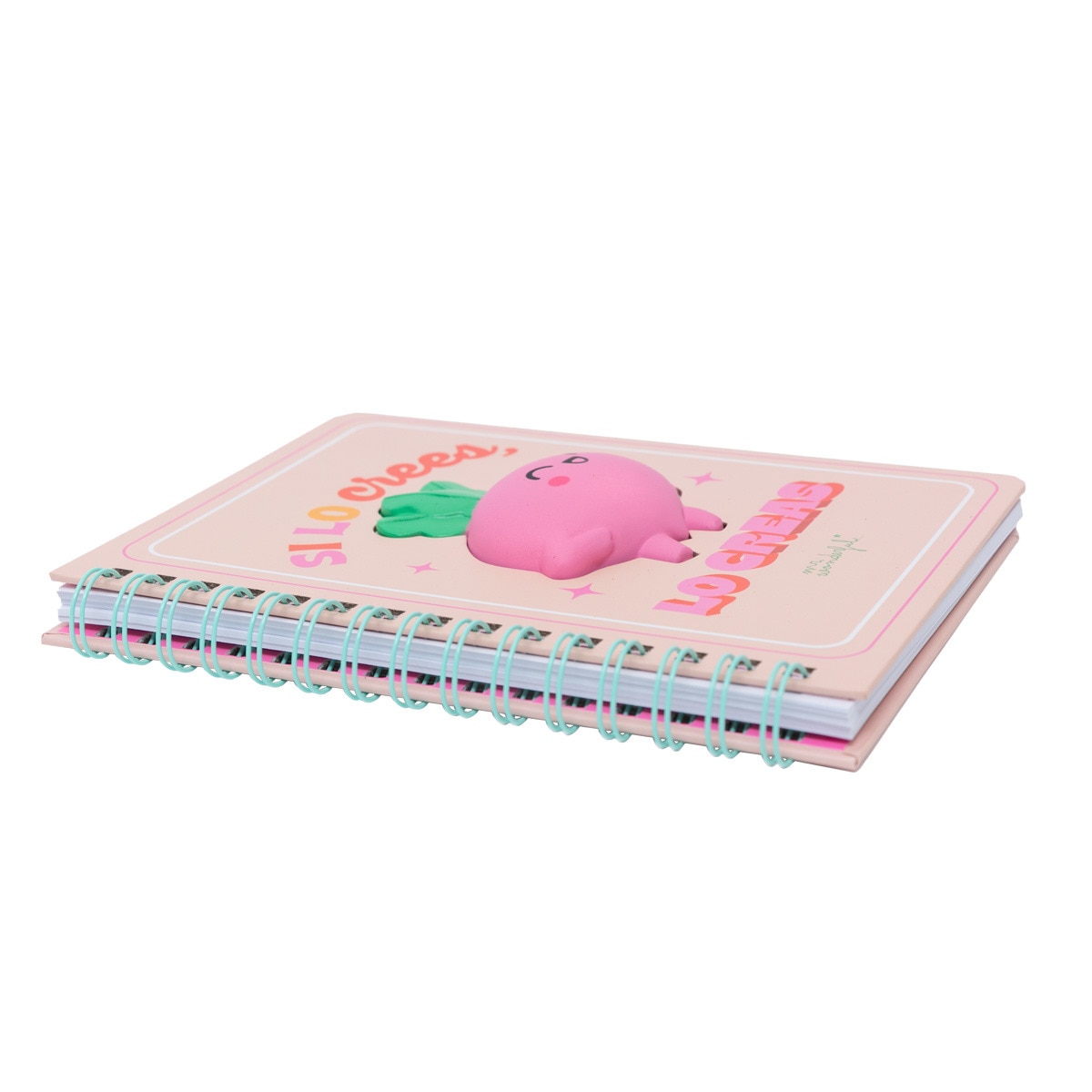 Libreta A5 con squishy Mr Wonderful: Remolacha Si lo crees, lo creas 2