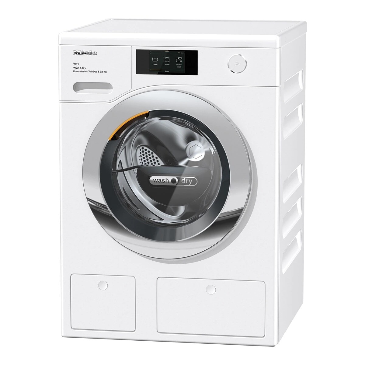 Imagem 0 de Máquina de Lavar e Secar Roupa Miele WTR 860 WPM PWash e TwinDos e QuickPower de 8/5 kg e 1600 rpm - Branco Lótus