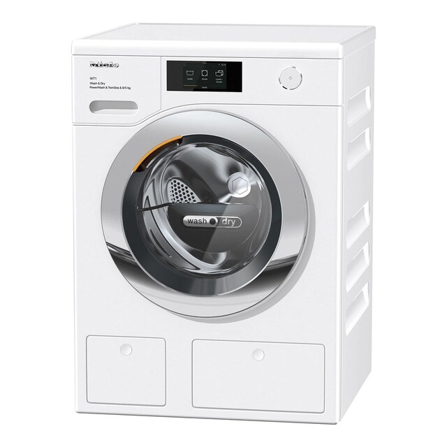 Imagem 0 de Máquina de Lavar e Secar Roupa Miele WTR 860 WPM PWash e TwinDos e QuickPower de 8/5 kg e 1600 rpm - Branco Lótus