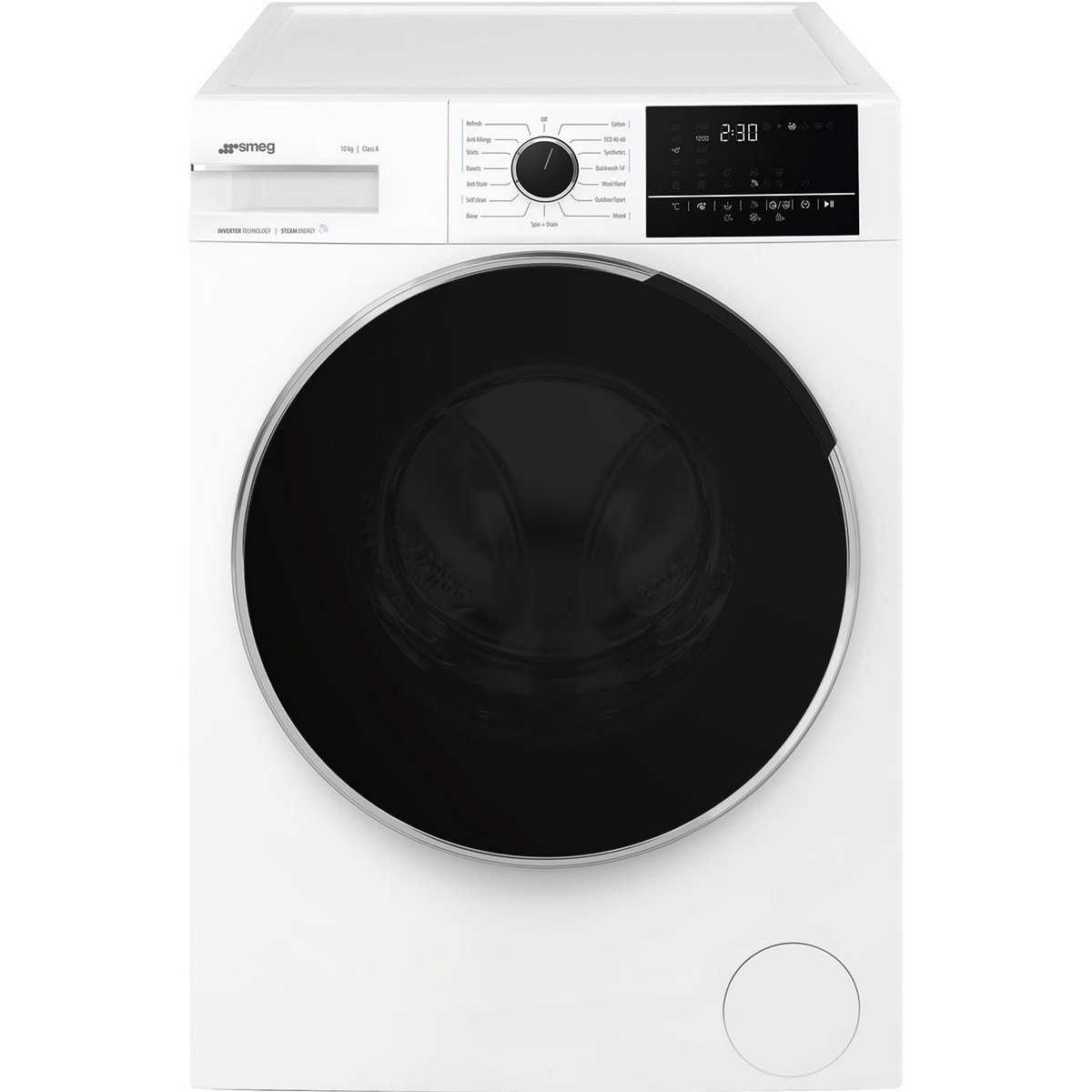 Imagem 0 de Máquina de Lavar Roupa Smeg WNP04SEAIN Carga Frontal de 10 Kg e de 1400 rpm - Branco