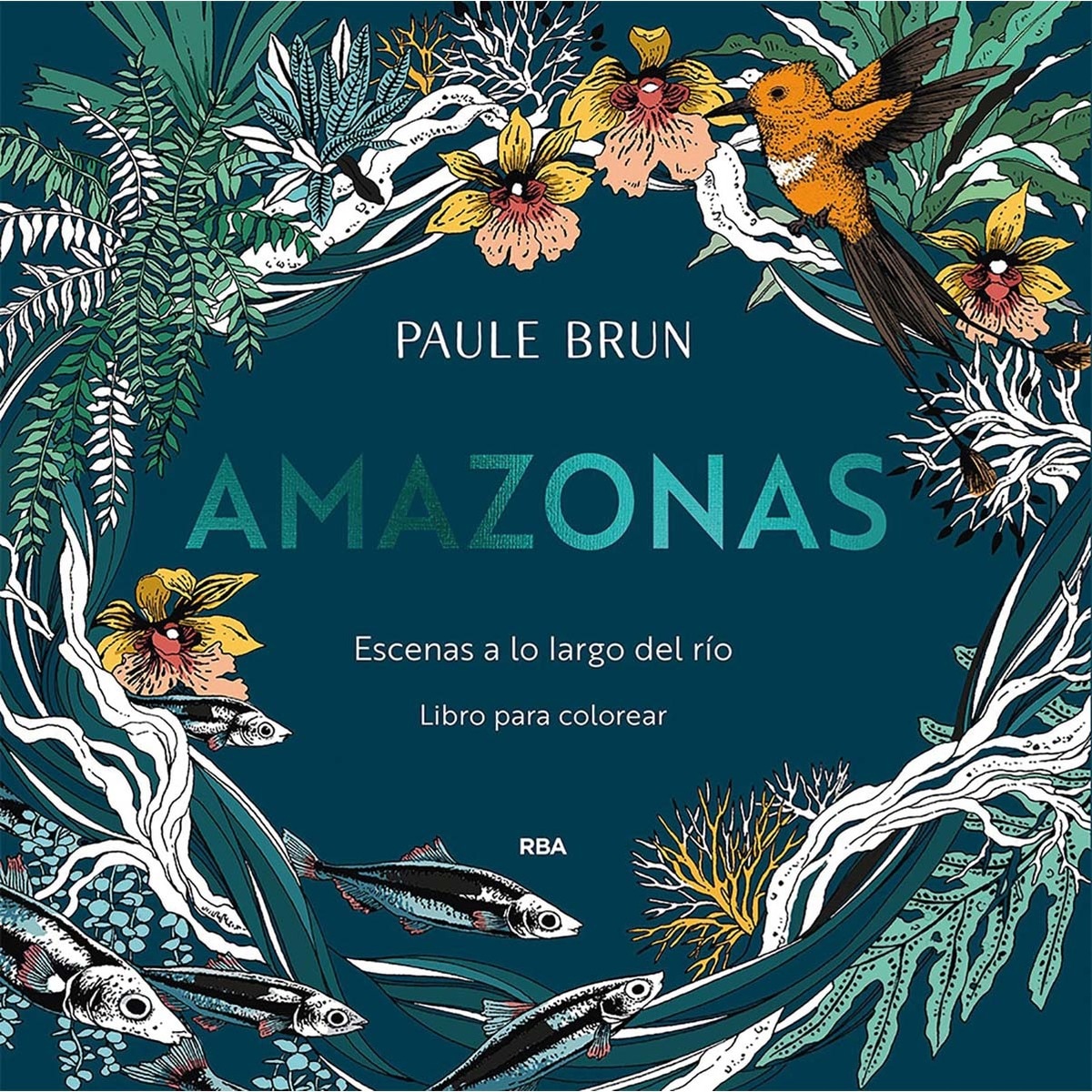 Amazonas. Escenas a lo largo del río.: Libro para colorear (Capa mole) 1