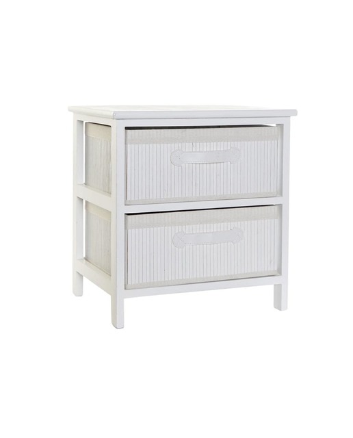 Imagen 0 de Cajonera bambú paulownia 42x32x45 blanco