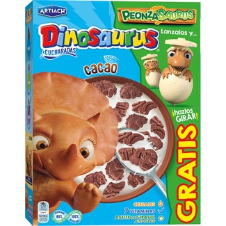 galletas con cacao a cucharadas caja 320 g - Artiach Dinosaurus