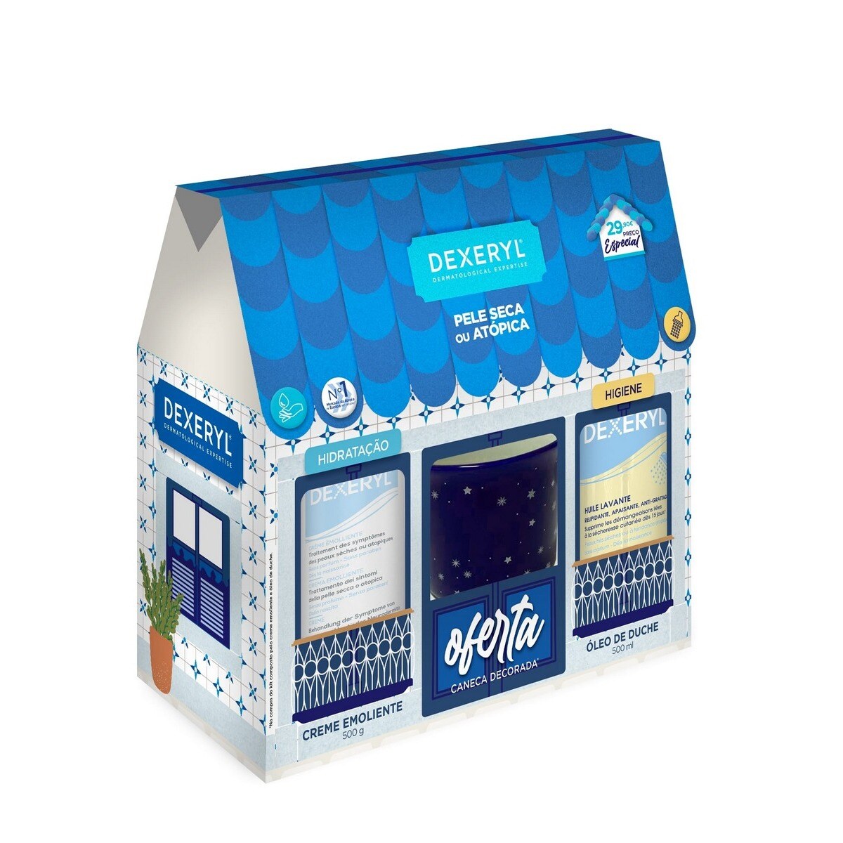 Kit Dexeryl Creme + Óleo Oferta Caneca - 2x500 g 1