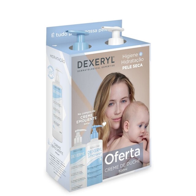 Imagem 0 de Kit Dexeryl Hidratação + Higiene - 2x500 ml