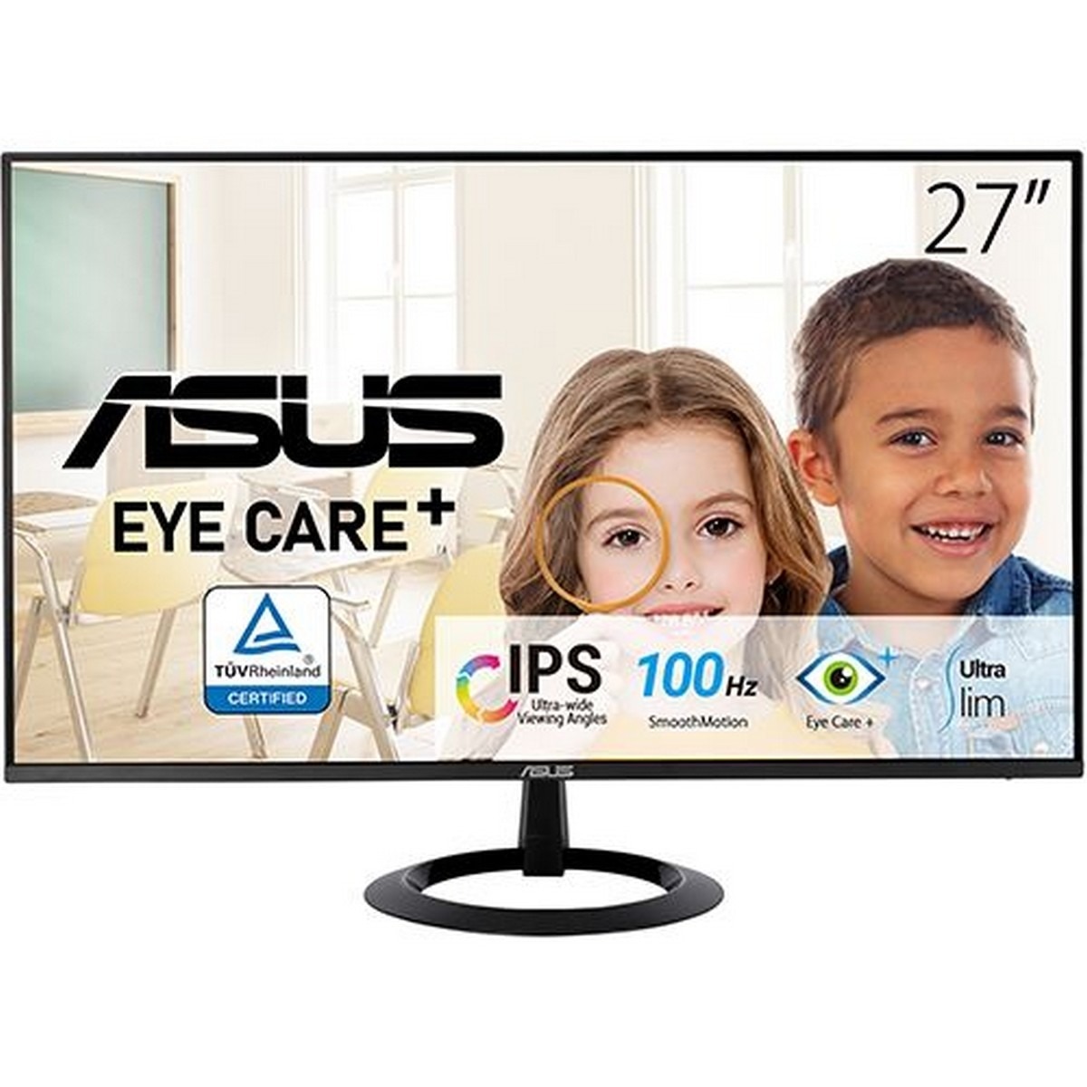 Monitor ASUS VZ27EHF 27" Full HD LCD IPS 100Hz 1ms - Preto 1