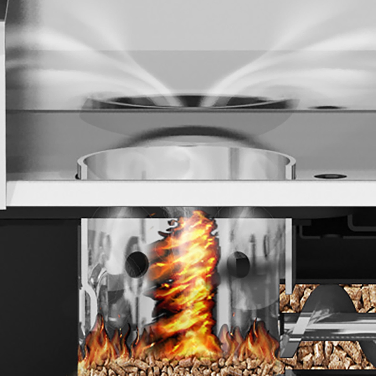 Barbecue a Pellets Regal Pellet 500 X Preto-14