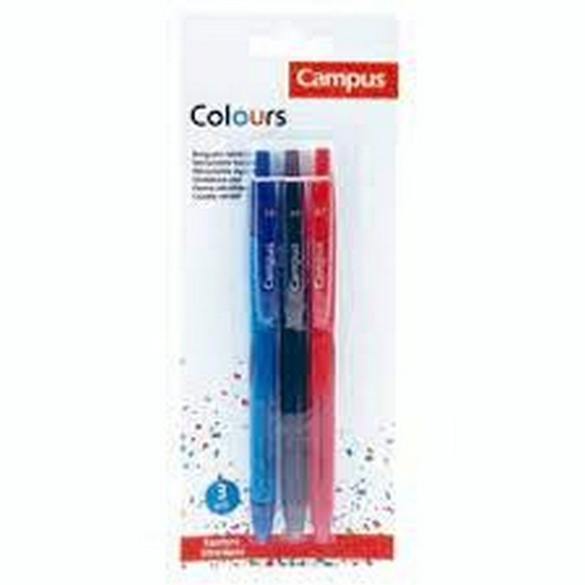 Imagem 0 de Canetas 3 Unidades de Várias Cores