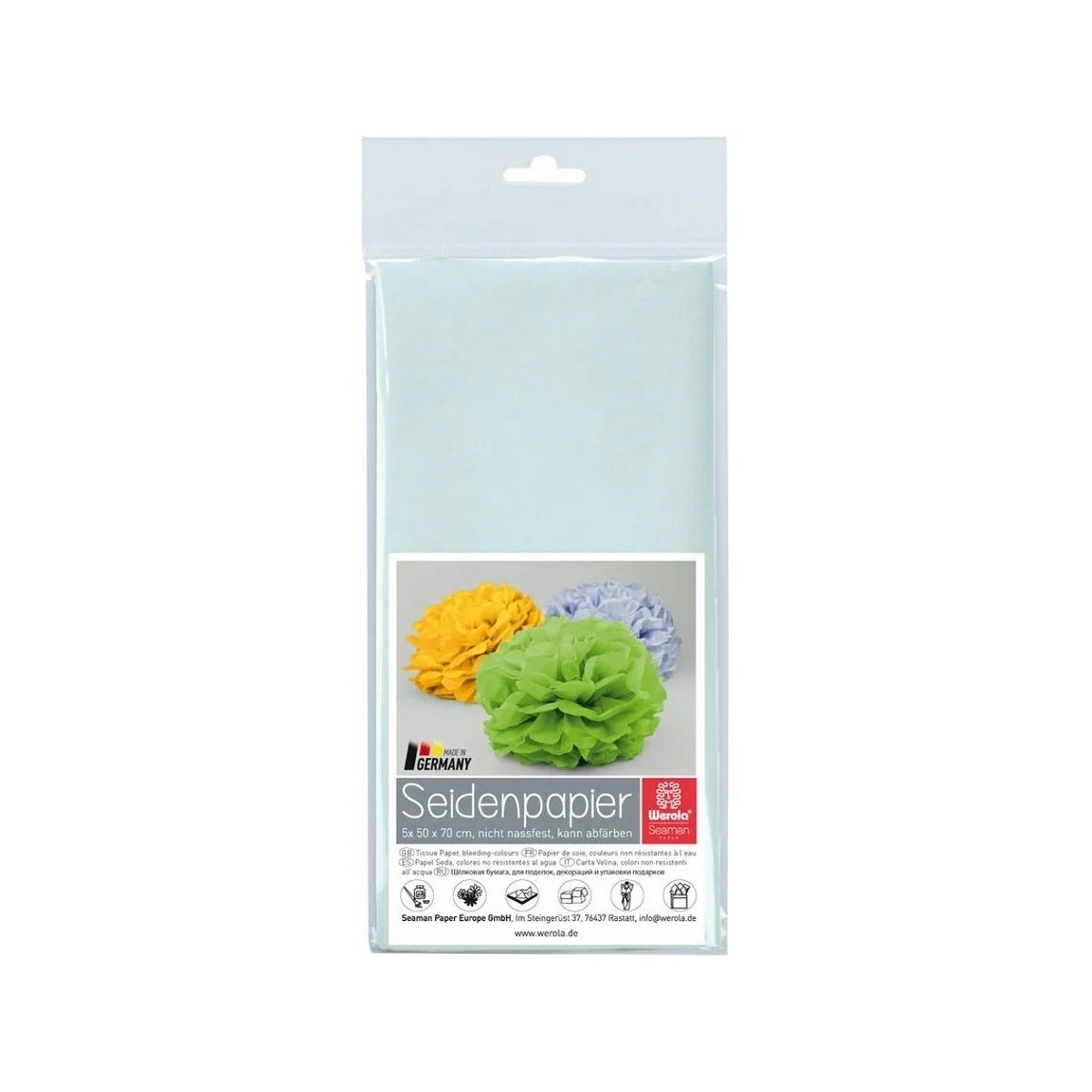 Imagem 0 de Papel de Seda com 5 Folhas 20 g - Verde
