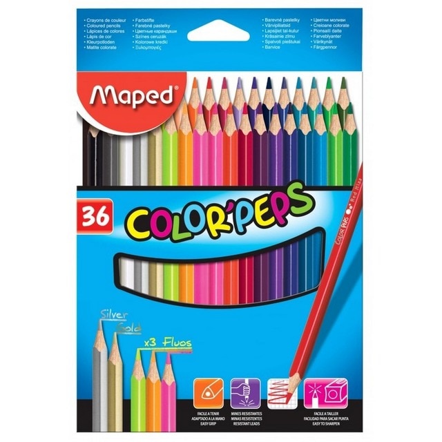 Imagem 0 de Caixa de 36 Lápis de Cor Color Peps Longo Maped