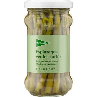 espárragos verdes cortos delgados frasco 100 g neto escurrido - El Corte Ingles