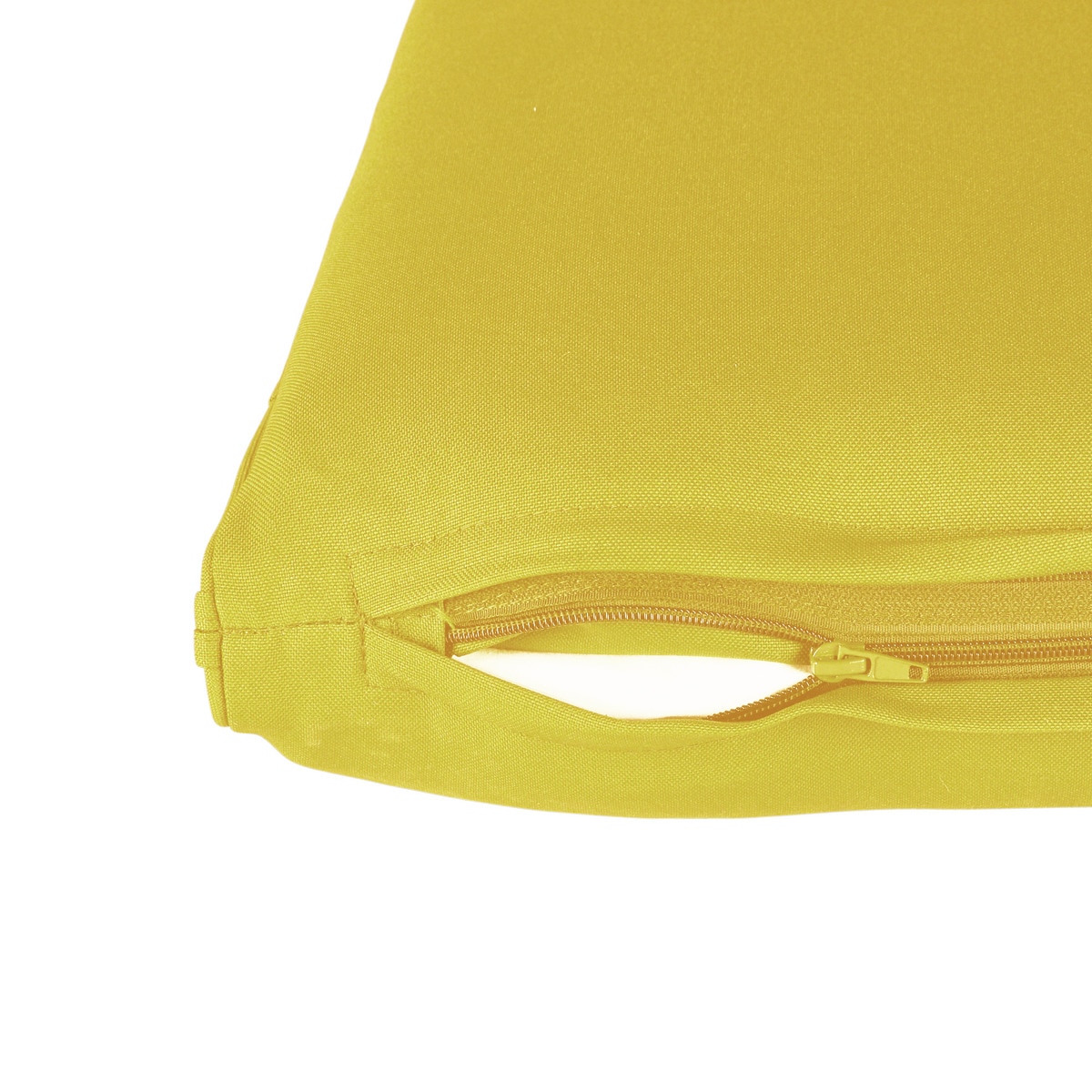 Almofada de assento com encosto alto Basic Mostarda-3