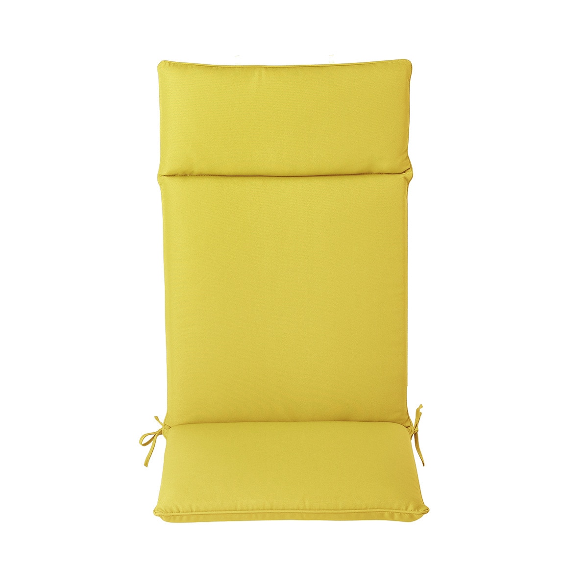 Almofada de assento com encosto alto Basic Mostarda-2