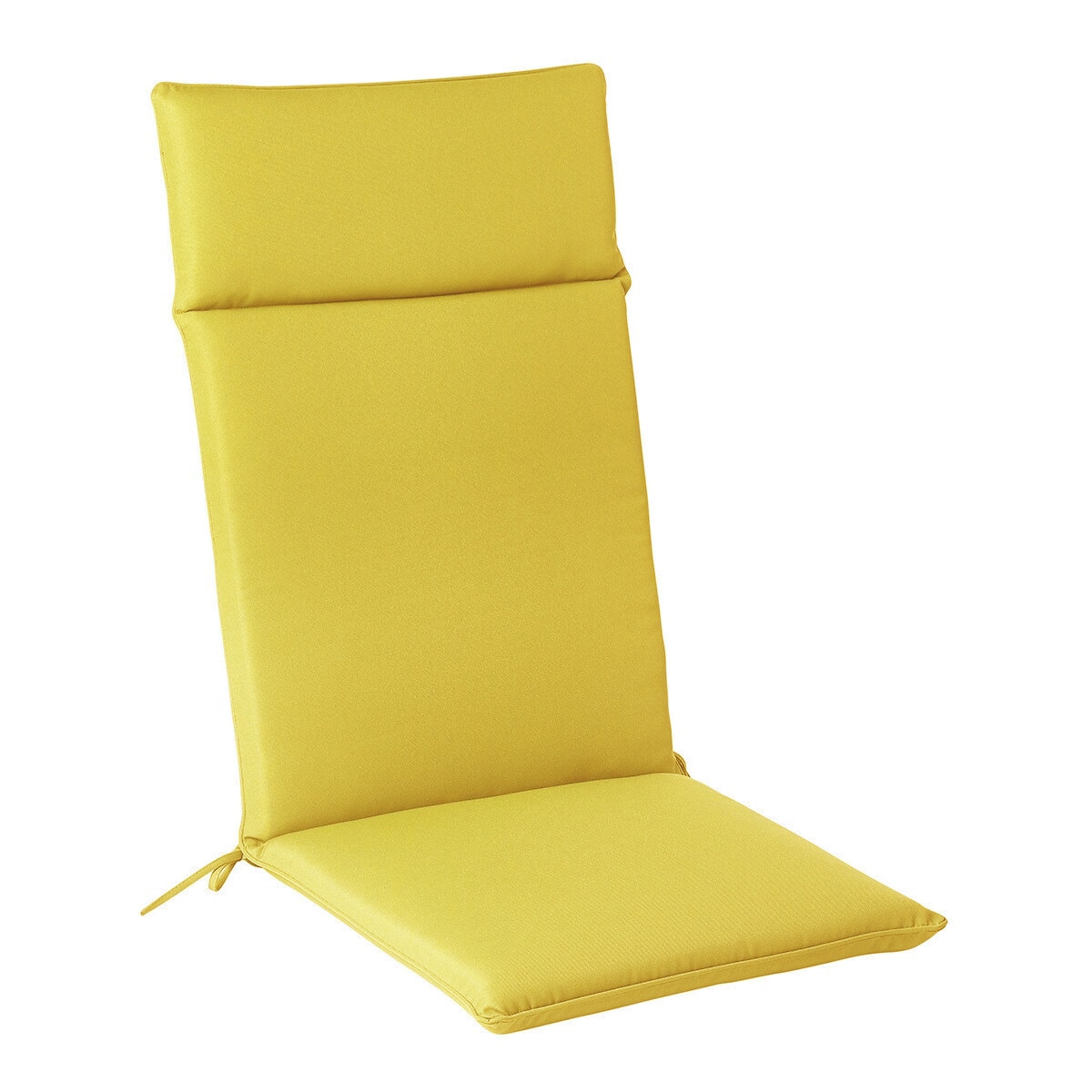 Almofada de assento com encosto alto Basic Mostarda-1