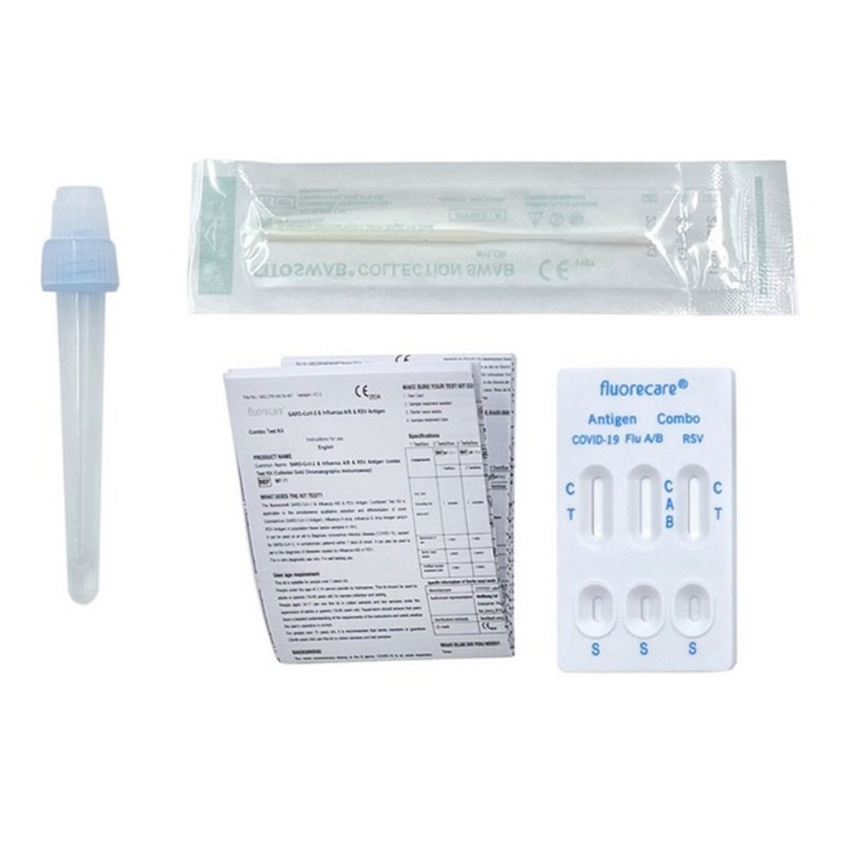 Autoteste 4 em 1 SARS-CoV-2, Influenza A e B e RSV - 1 un 2