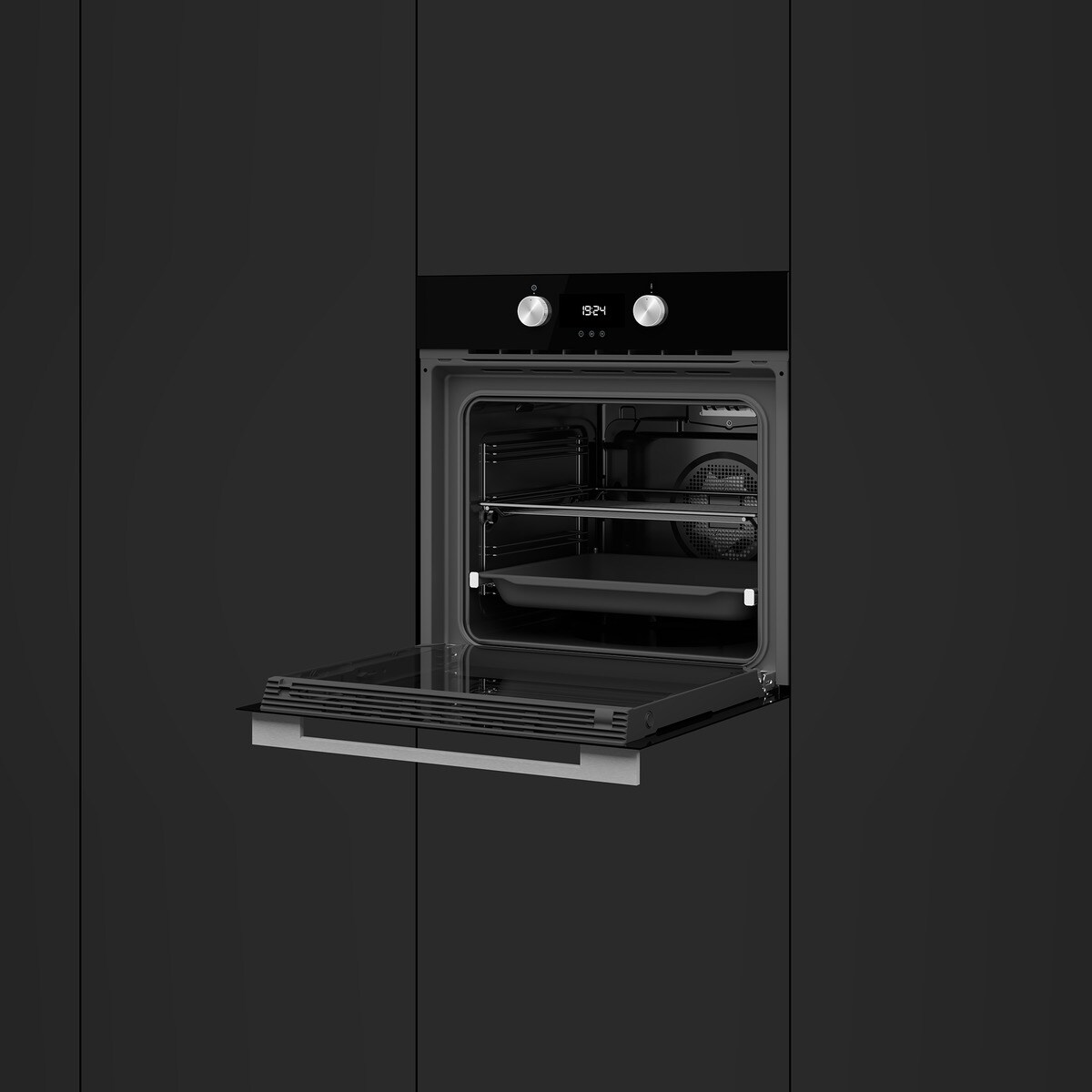 Forno Multifunções Teka HLB 8300 P Edição Urban Colors, SurroundTemp, Dual Clean Pirólise + Hydroclean® PRO e de 71 Litros - Preto Vidro preto-12