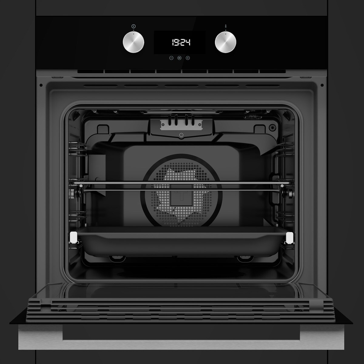 Forno Multifunções Teka HLB 8300 P Edição Urban Colors, SurroundTemp, Dual Clean Pirólise + Hydroclean® PRO e de 71 Litros - Preto Vidro preto-11