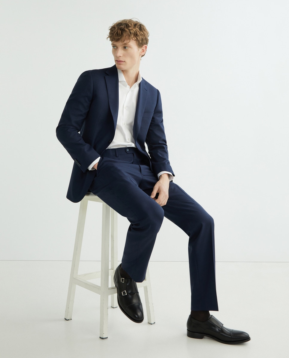 Bluchers com Fivela Dupla e em Pele Preto-6