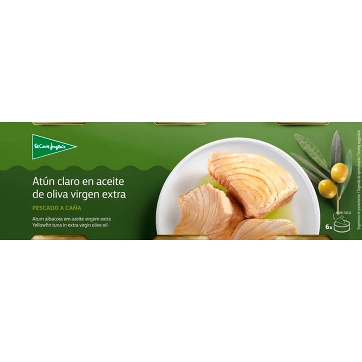 Atum em Azeite Virgem Extra Pack 6 embalagem 360 g