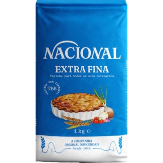 Farinha Extra Fina Tipo 55 embalagem 1 kg - Nacional
