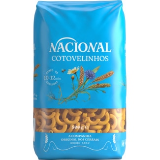Cotovelinhos embalagem 500 g - Nacional