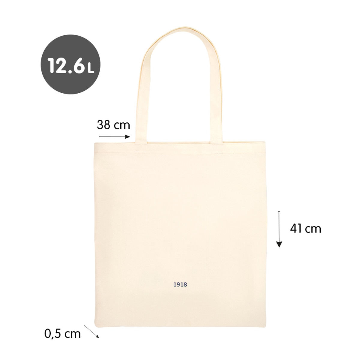 Tote bag since 1918, MILAN, beige Beige-2