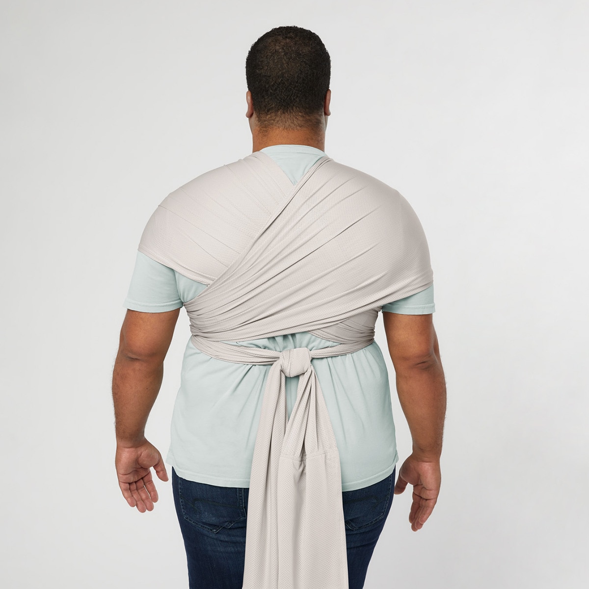 Écharpe Aura Tecido Sustentável Mesh Cinzento-claro-7