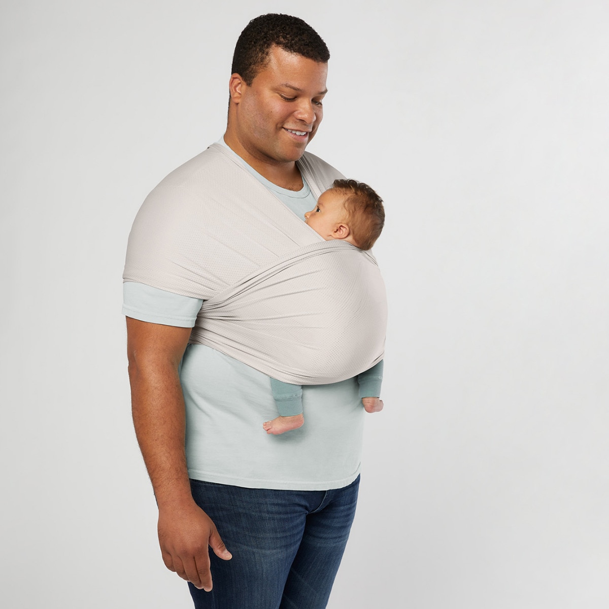 Écharpe Aura Tecido Sustentável Mesh Cinzento-claro-5