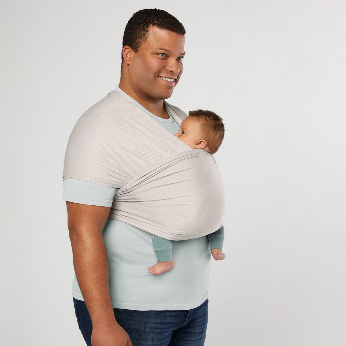 Écharpe Aura Tecido Sustentável Mesh Cinzento-claro-4