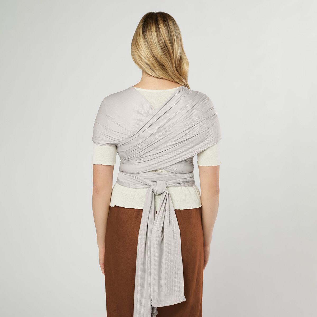 Écharpe Aura Tecido Sustentável Mesh Cinzento-claro-3