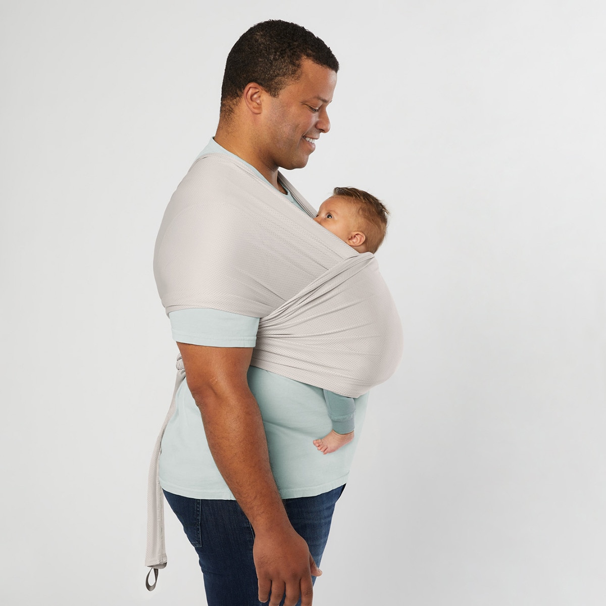 Écharpe Aura Tecido Sustentável Mesh Cinzento-claro-9