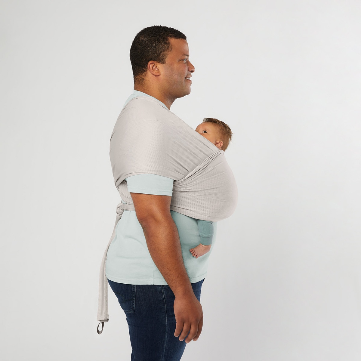 Écharpe Aura Tecido Sustentável Mesh Cinzento-claro-8