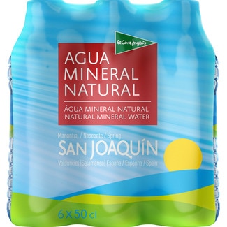 agua mineral natural del manantial de San Joaquín pack 6 botellas 50 cl - El Corte Ingles