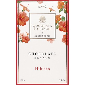 chocolate blanco con hibisco tableta 100 g - Jolonch