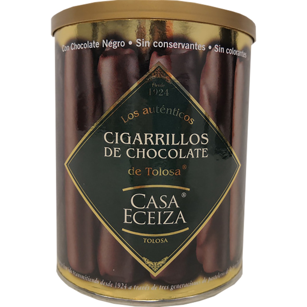 cigarrillos de chocolate de Tolosa bote 200 g