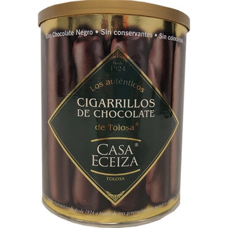cigarrillos de chocolate de Tolosa bote 200 g - Casa Eceiza
