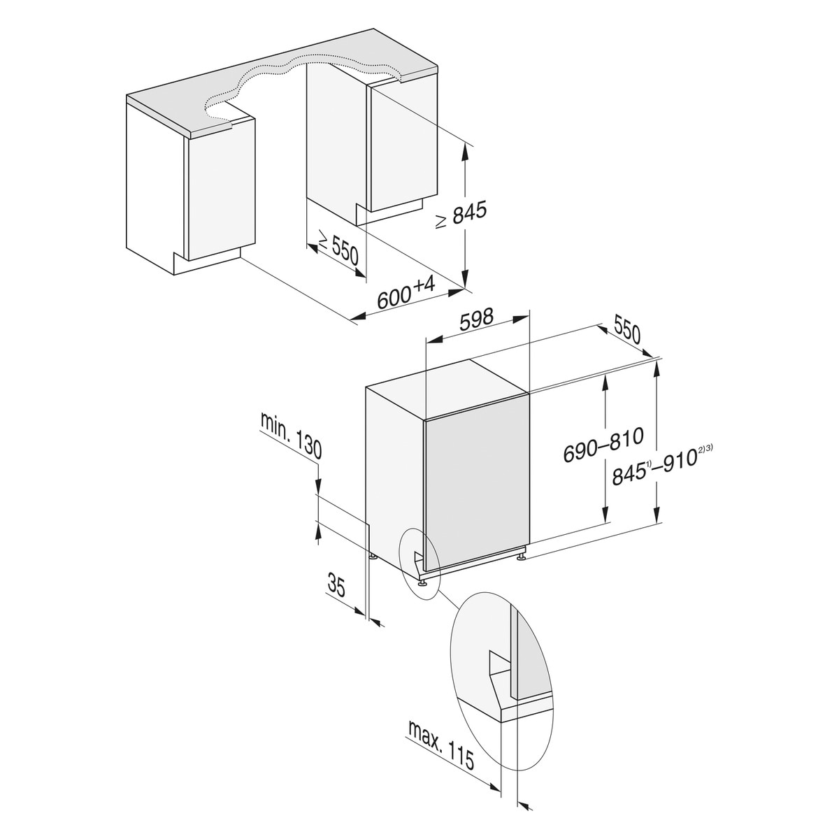 Máquina de Lavar Loiça Encastrável Miele G 7197 SCVi XXL 125 AutoDos com PowerDisk, 3º Cesto, de 14 Conjuntos e de 60 cm 2
