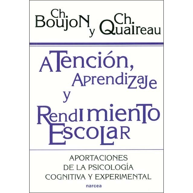Imagem 0 de Atención,aprendizaje y rendimiento escolar: Aportaciones de la psicología cognitiva y experimental(Tapa blanda)