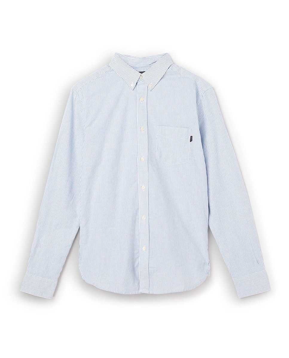 Camisa Oxford Elástica Azul-claro-4