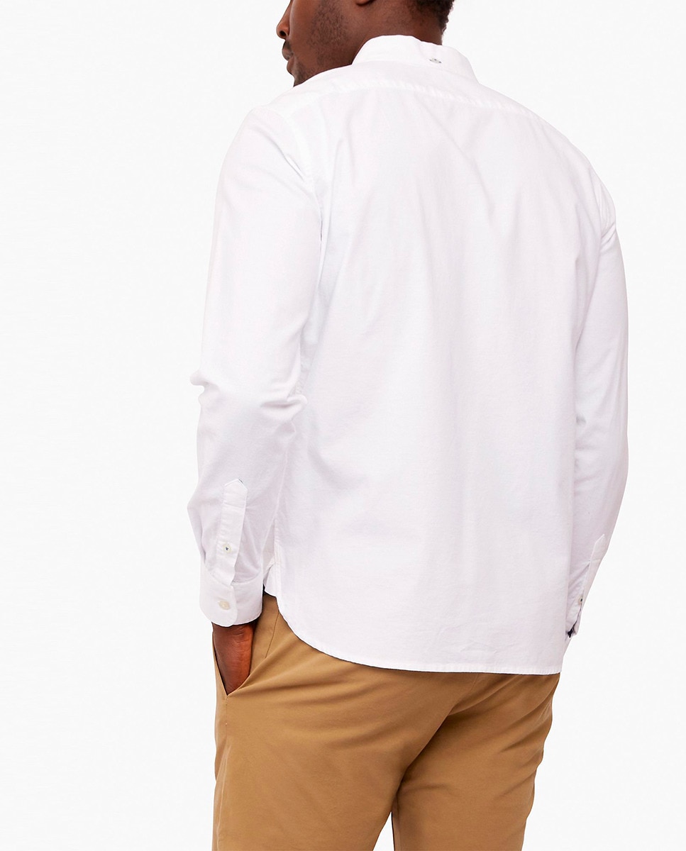 Camisa Oxford Elástica Branco-2