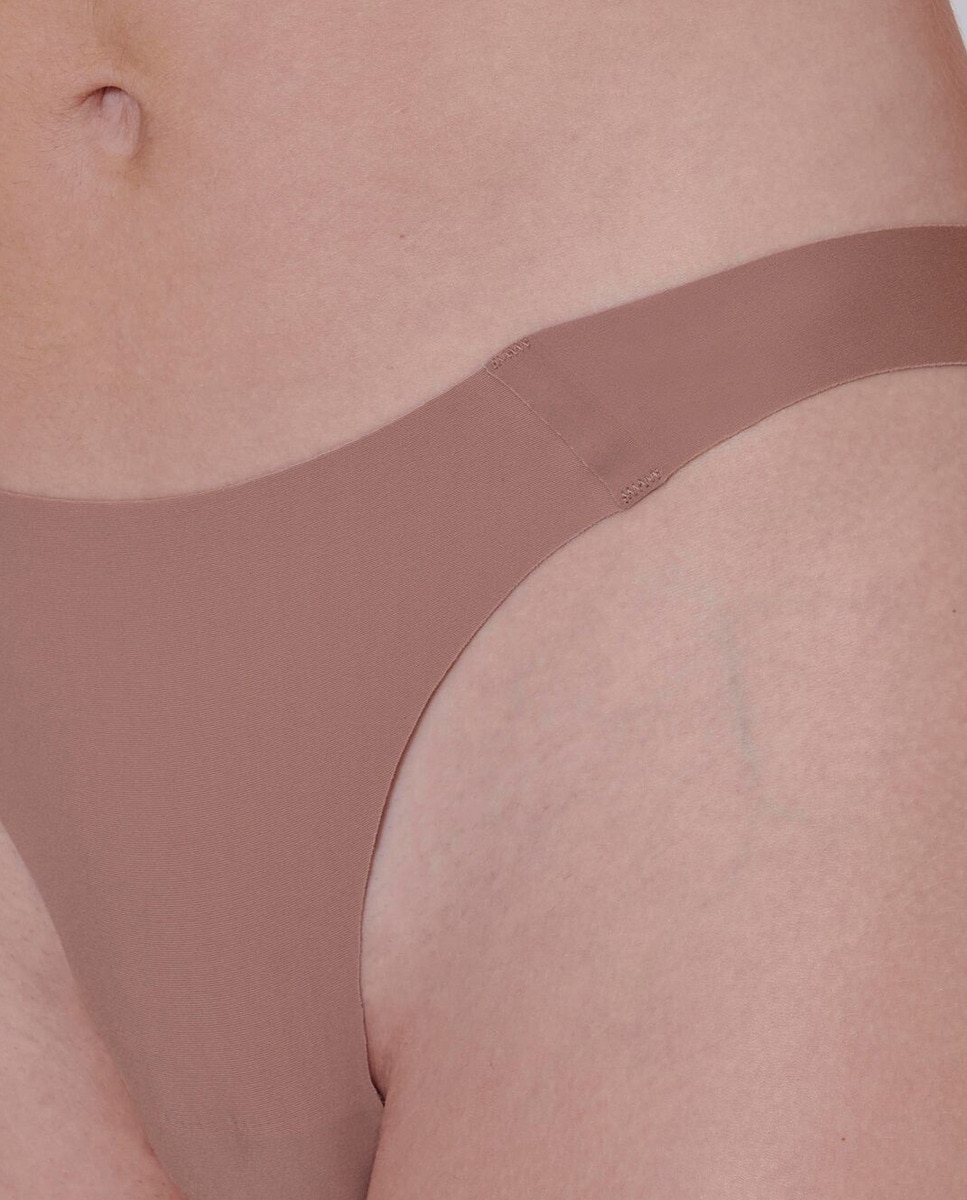 Cueca Tipo Tanga Castanho-3
