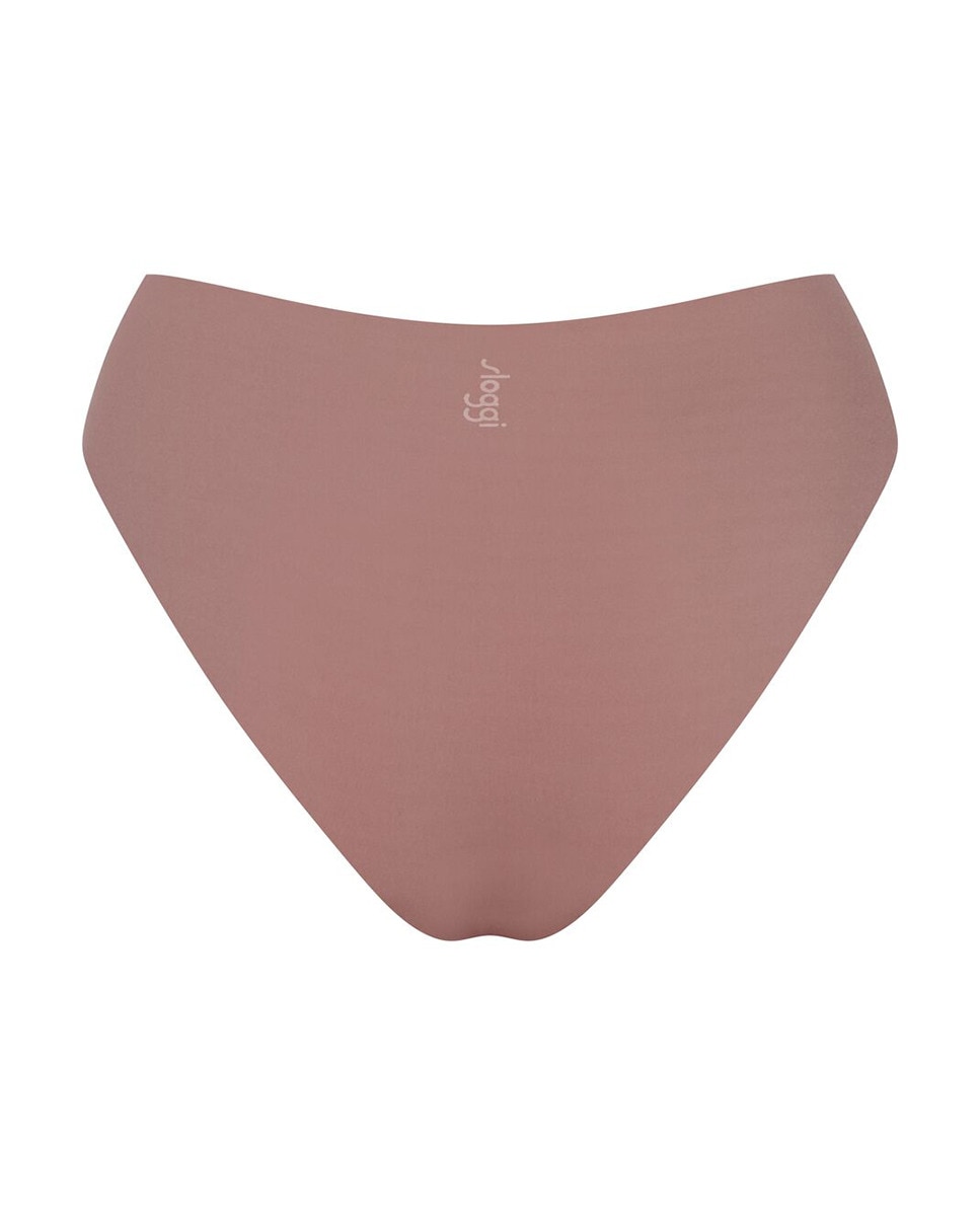 Cueca High Leg sem Costuras Castanho-5