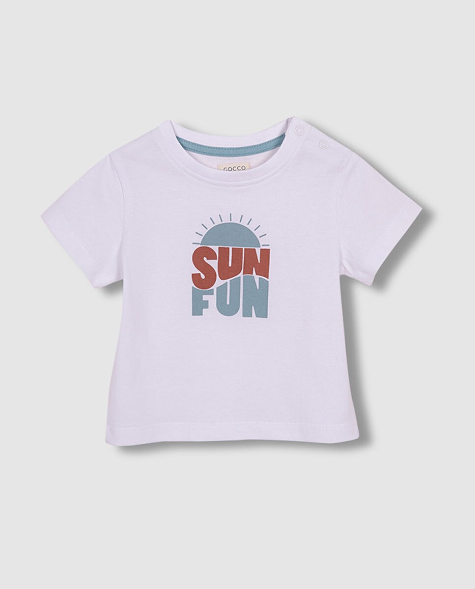 T-shirt Sun Fun Branco-2